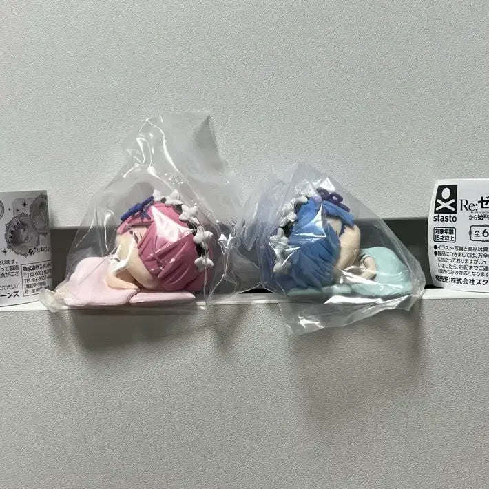 [BUNJANG] Re:Zero Ram &amp; Rem Gacha Figure Set / 리제로 (렘,람) 가챠 피규어 굿즈 2개 일괄