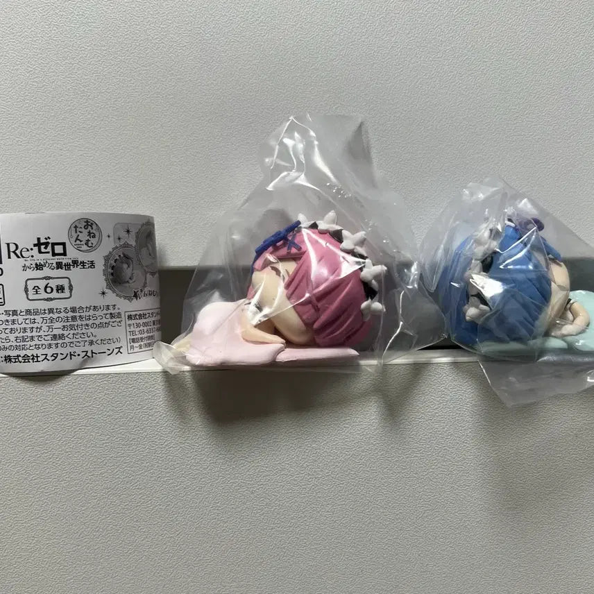 [BUNJANG] Re:Zero Ram &amp; Rem Gacha Figure Set / 리제로 (렘,람) 가챠 피규어 굿즈 2개 일괄
