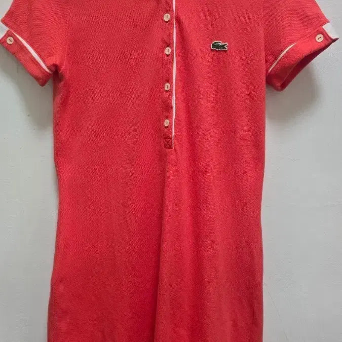 [BUNJANG] Lacoste Red PK Midi Dress / 라코스테 PK 원피스 레드