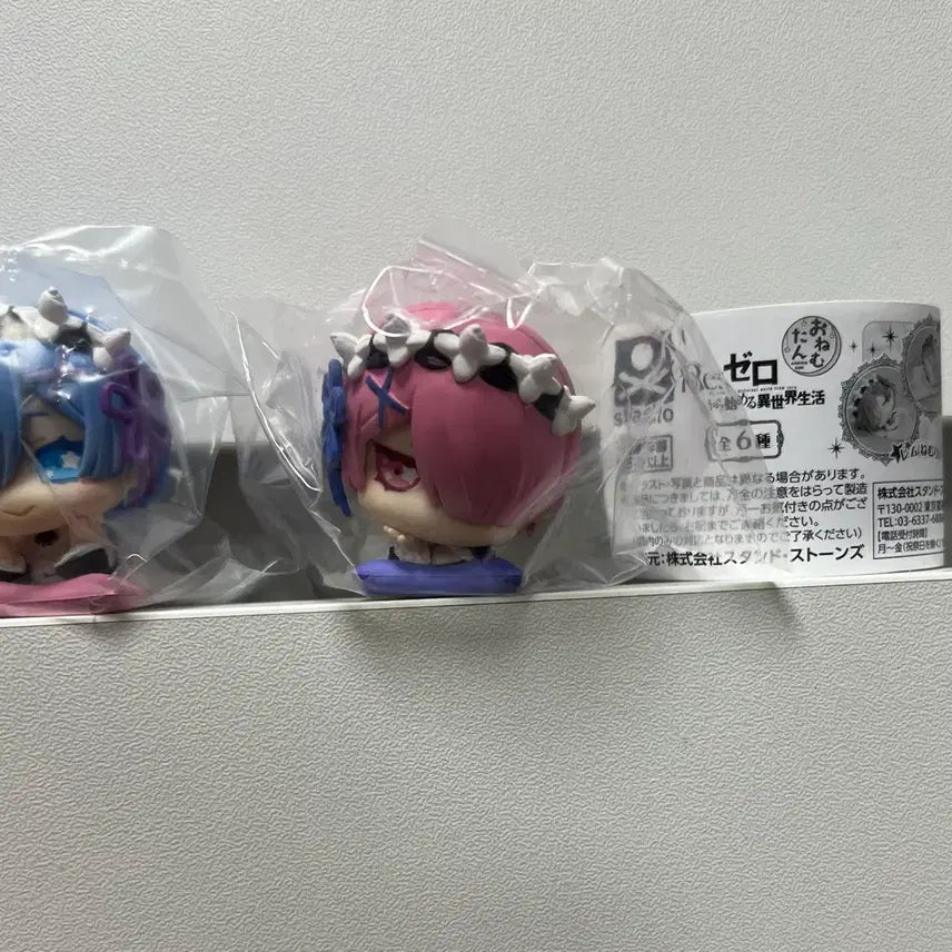 [BUNJANG] Re:Zero Rem &amp; Ram Gacha Figure Bundle Set / 리제로 (렘,람) 가챠 피규어 굿즈 2개 일괄