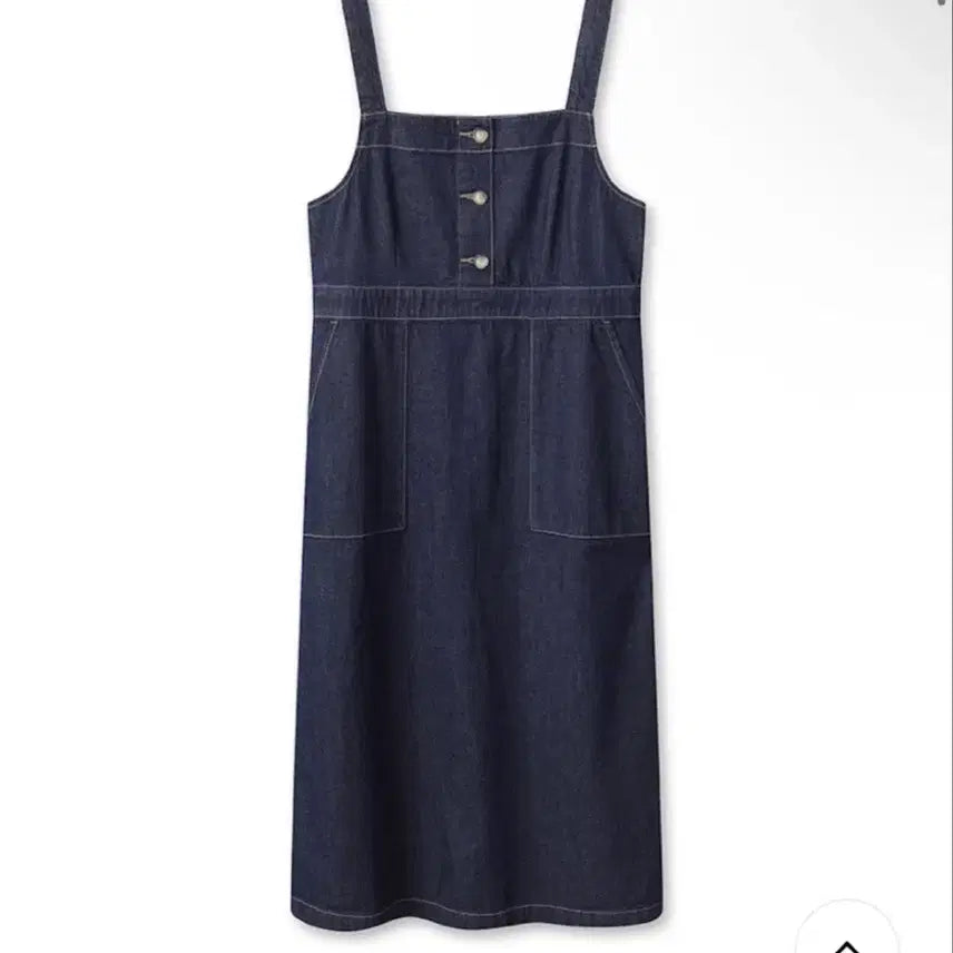 [BUNJANG] TOPTEN Denim Button Slip Dress / 탑텐 데님 버튼 슬립 원피스
