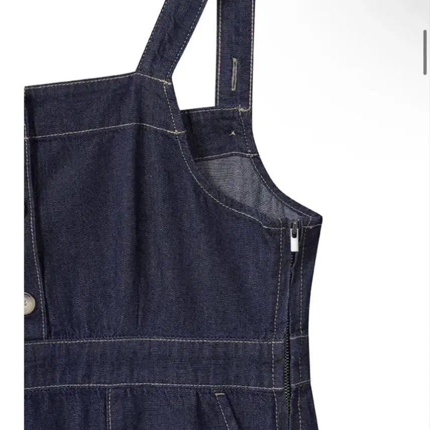 [BUNJANG] TOPTEN Denim Button Slip Dress / 탑텐 데님 버튼 슬립 원피스