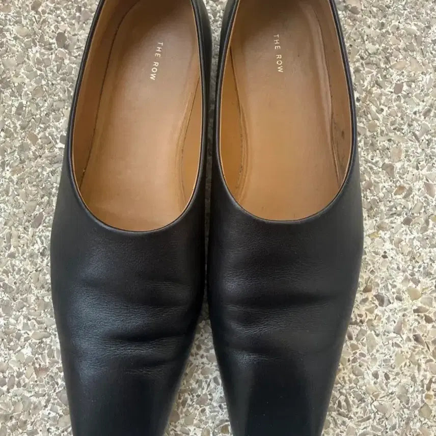 [BUNJANG] The Row Black Square Toe Flat Shoes Size 36 / 더 로우(THE ROW) 블랙 스퀘어토 플랫 슈즈 36사이즈
