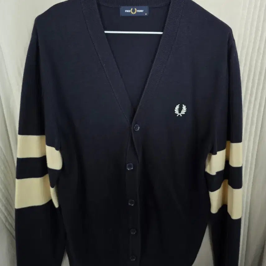 [BUNJANG] Fred Perry Navy Cardigan / 프레드페리 네이비 가디건