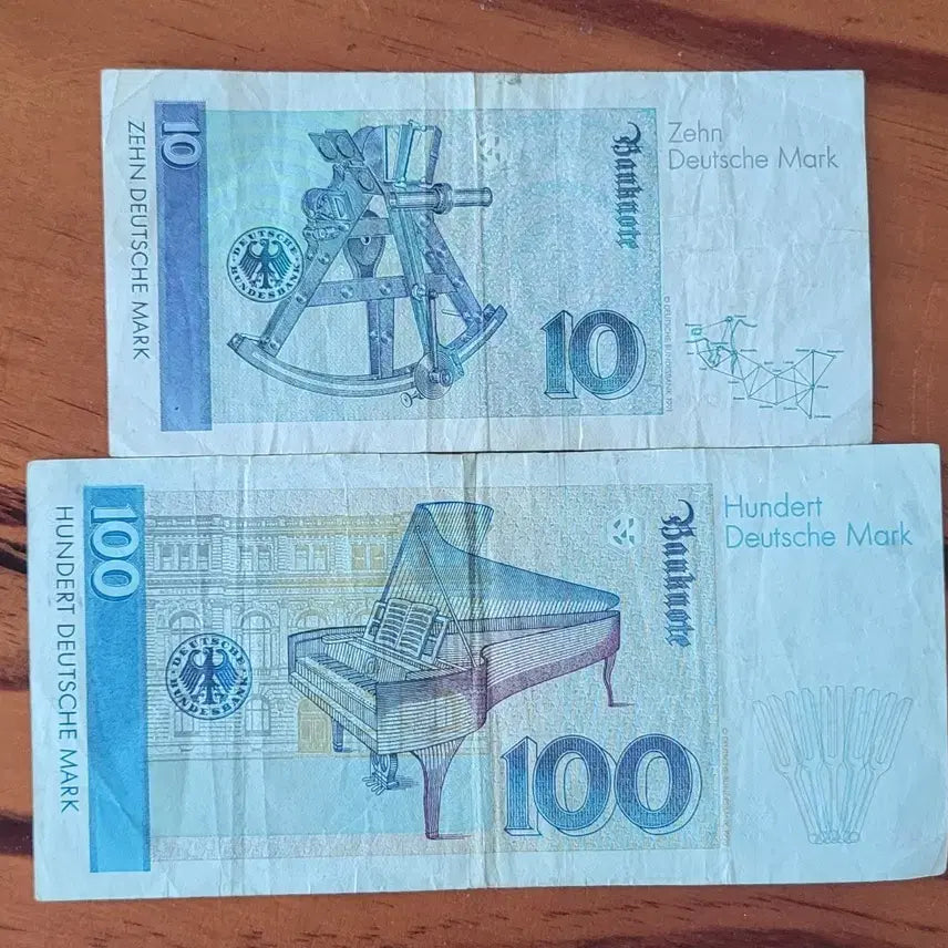 [BUNJANG] Germany 110 Reichsmark Banknotes (Clara Schumann/Gauss) / 독일 구권 지폐 110마르크 (클라라 슈만/가우스)