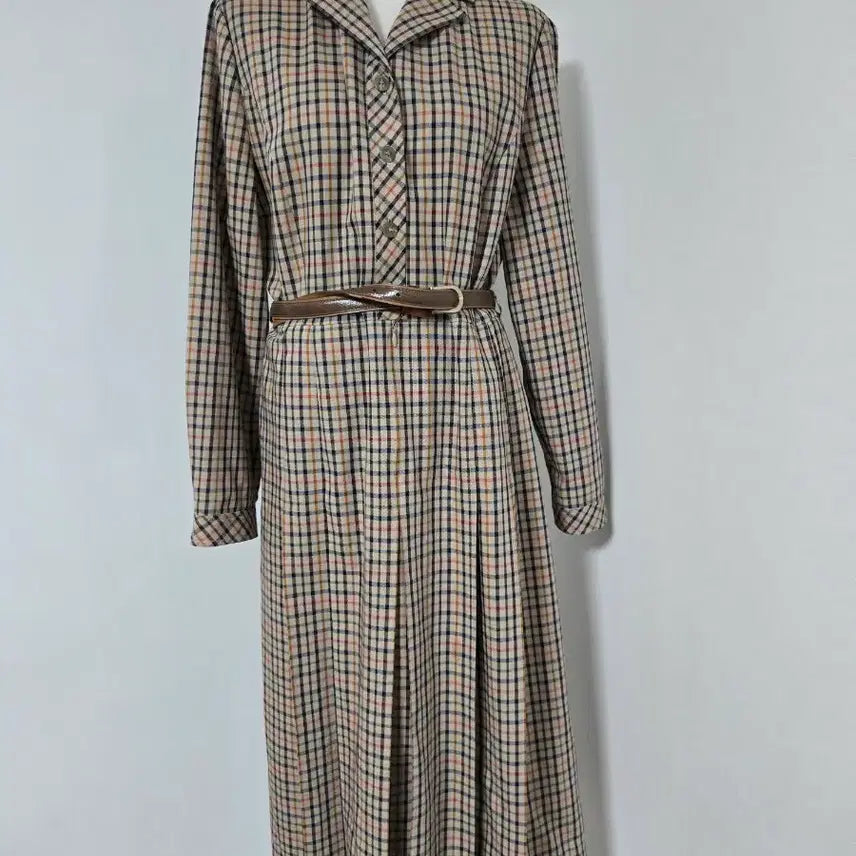 [SOLD OUT] DAKS 닥스 체크 롱 원피스