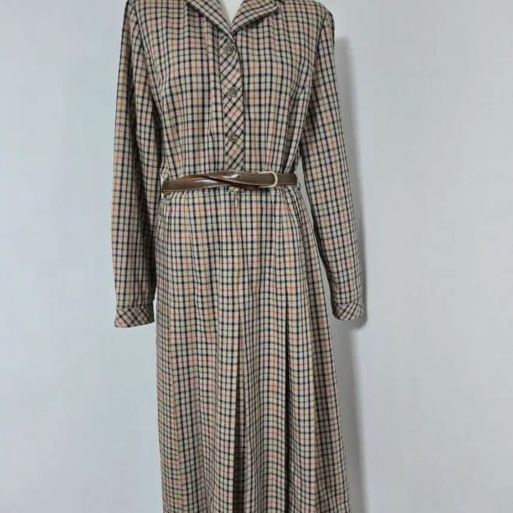 [SOLD OUT] DAKS 닥스 체크 롱 원피스