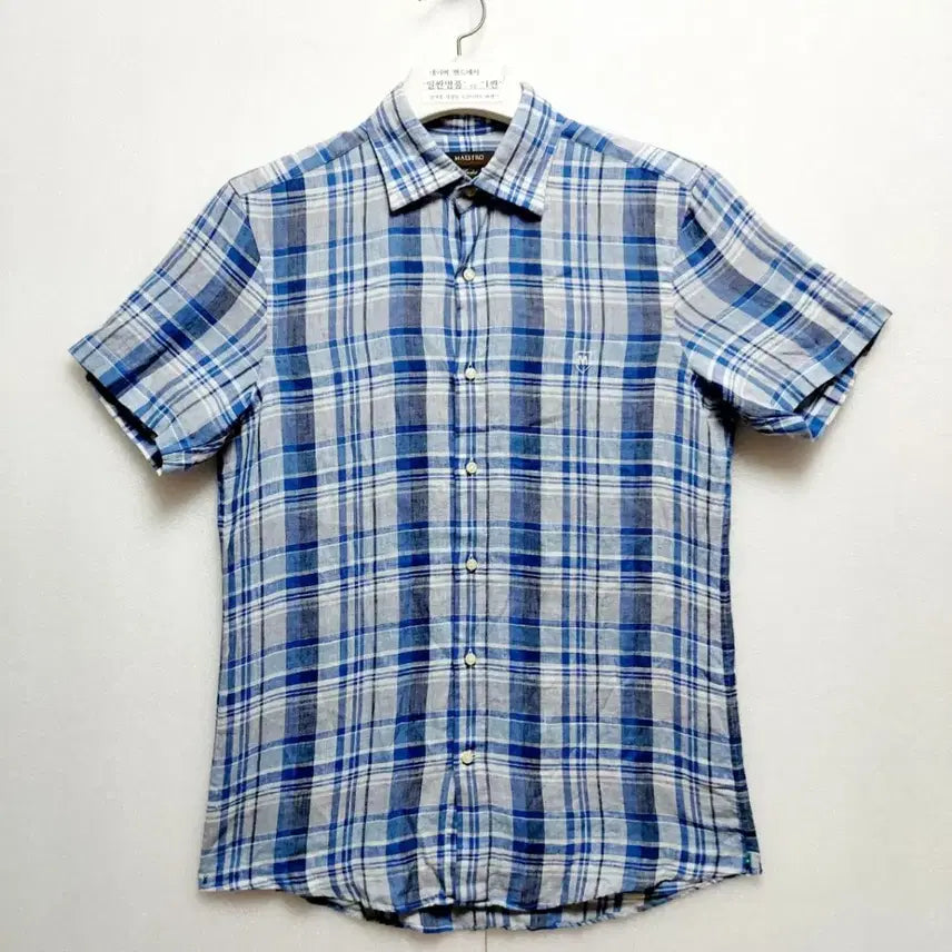 [BUNJANG] Maestro Linen Short Sleeve Shirt Size 95 / 마에스트로 린넨반팔셔츠95 린넨 남방