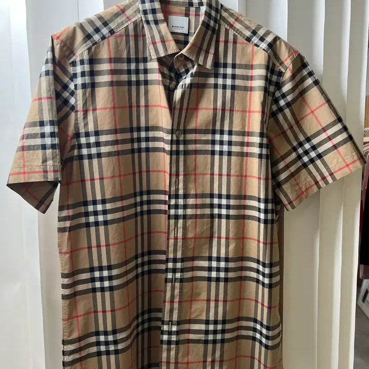 [BUNJANG] Burberry Classic Check Short Sleeve Shirt / 버버리 클래식 체크 반팔 셔츠