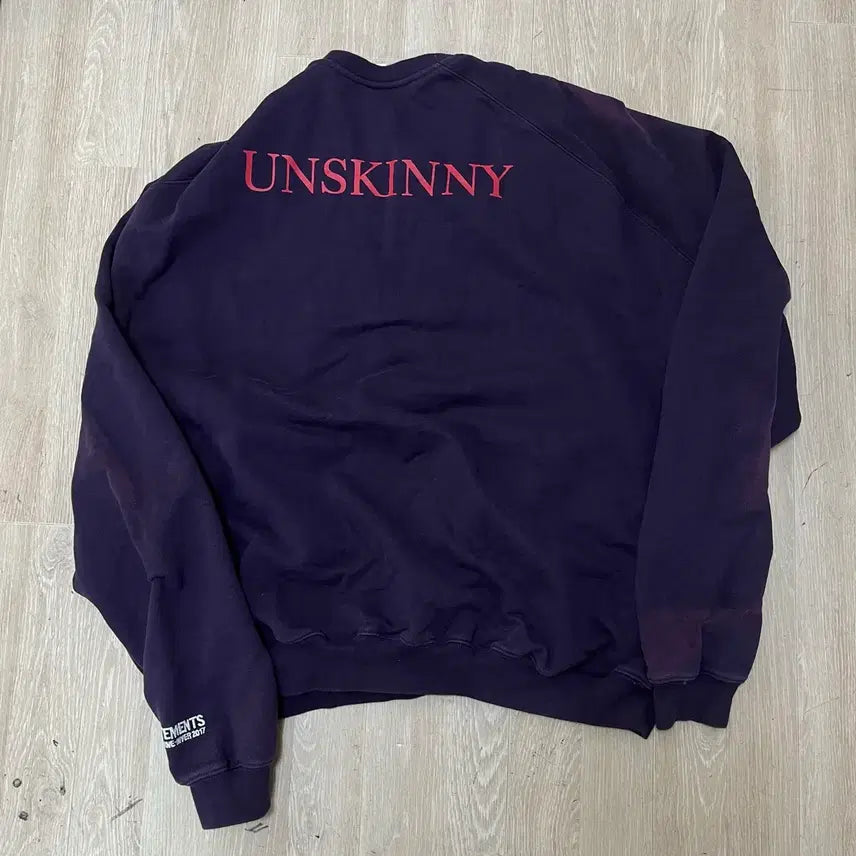 [BUNJANG] VETEMENTS 2017 FW Unskinny Sweatshirt / 베트멍 2017 FW Unskinny 스웻 맨투맨 L/100
