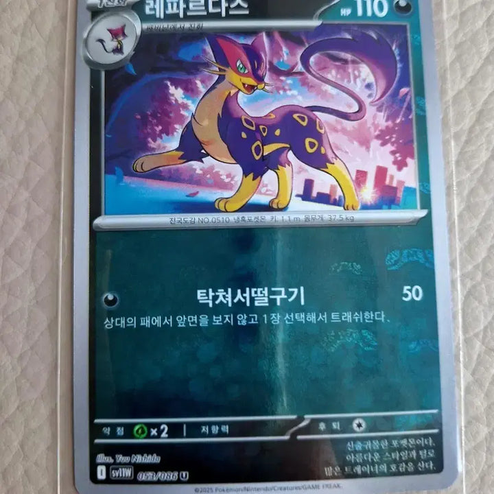 [BUNJANG] Pokemon Card Liepard Master Ball / 포켓몬 카드 레파르다스 마스터볼