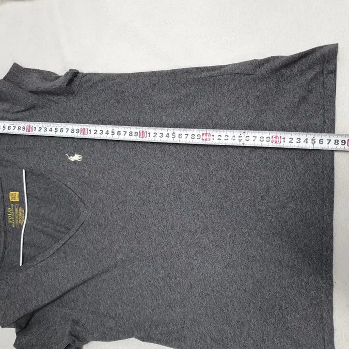 [BUNJANG] Polo Ralph Lauren V-Neck T-Shirt Charcoal Grey S / 폴로 랄프로렌 브이넥 반팔티 차콜 그레이 s
