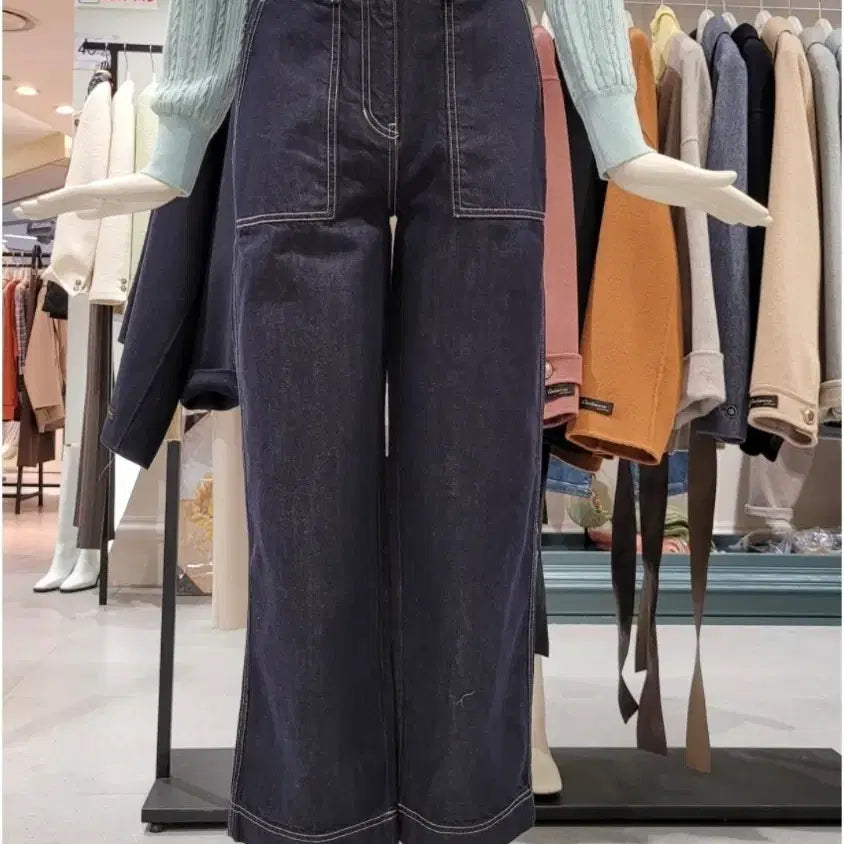 [BUNJANG] CC Collect Wide Leg Denim Pants / 씨씨콜렉트 여름?와이드 데님바지