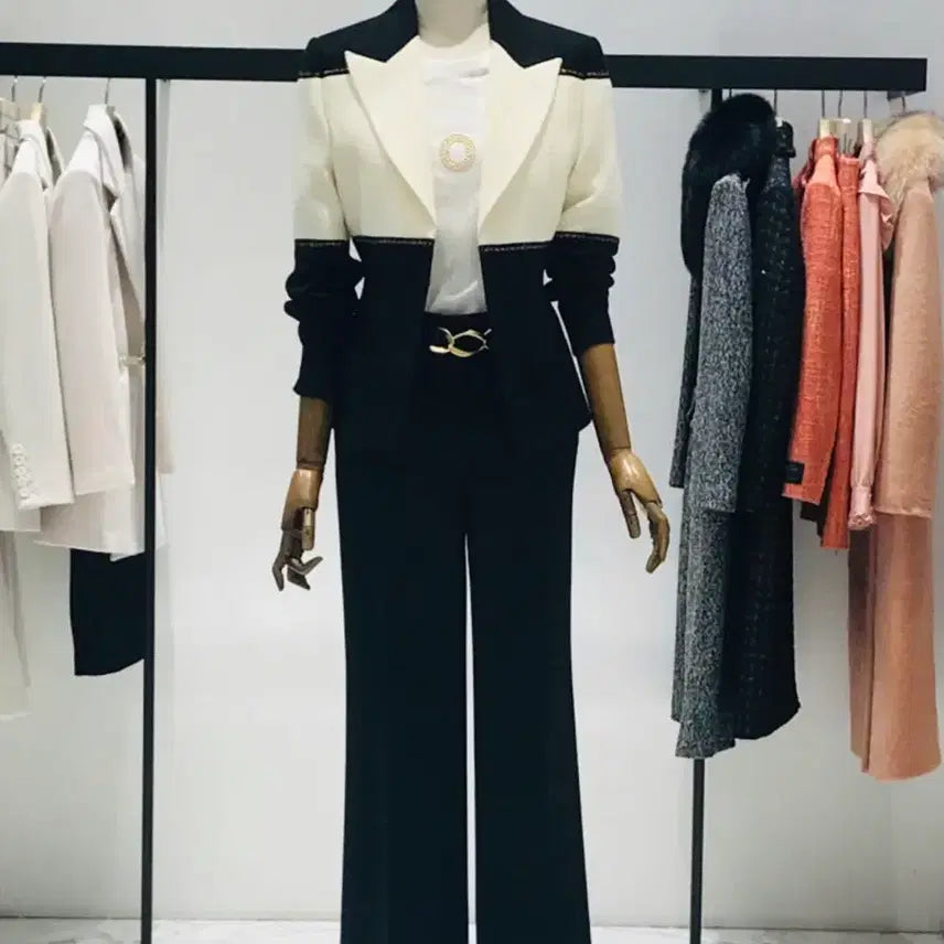 [BUNJANG] MOJO.S.FINE Two-Tone Lapel Jacket / 모조에스핀 테일러드카라 투톤 자켓