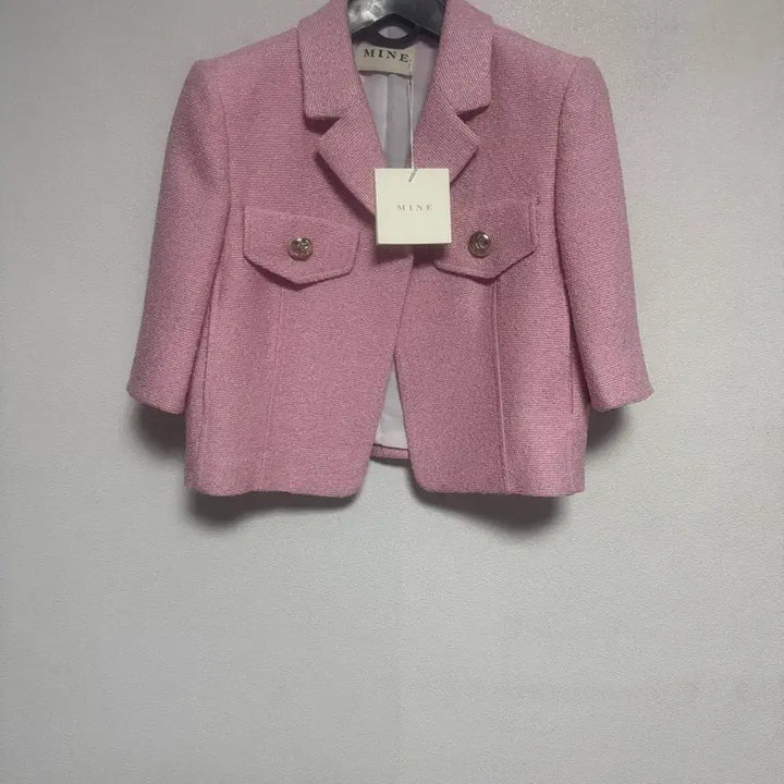 [BUNJANG] MINE Pink Tweed Jacket New with Tags / MINE 핑크 트위드 자켓 택달린상품 새상품