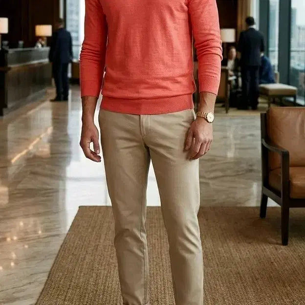 [BUNJANG] Tommy Hilfiger Linen Blend Knit T-Shirt (XL) / TOMMY HILFIGER 린넨혼방 니트티 (XL)