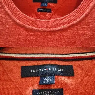 [BUNJANG] Tommy Hilfiger Linen Blend Knit T-Shirt (XL) / TOMMY HILFIGER 린넨혼방 니트티 (XL)