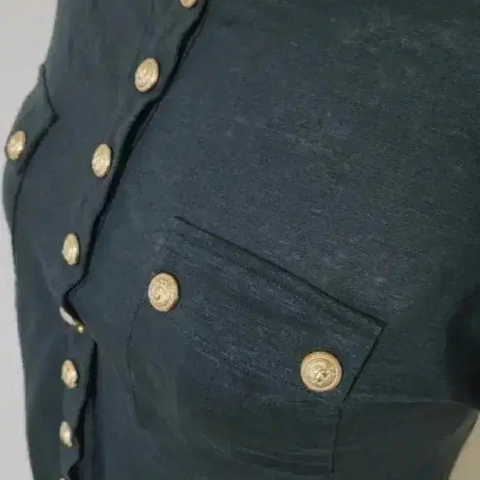 [BUNJANG] Balmain 100% Linen Half-Sleeve T-Shirt / 미사용 새상품급/발망[정품]반팔티/마100%