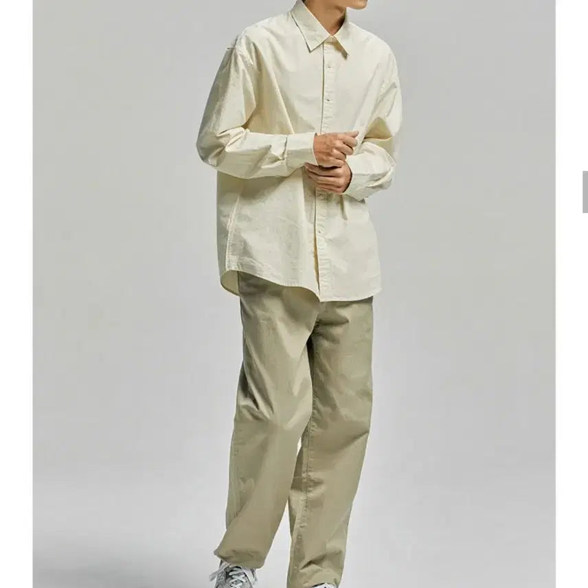 [BUNJANG] UNIONBLUE Laundry Paper Long Sleeve Shirt Lemon M / 유니온블루 런드리 페이퍼 긴팔셔츠 레몬 (M)