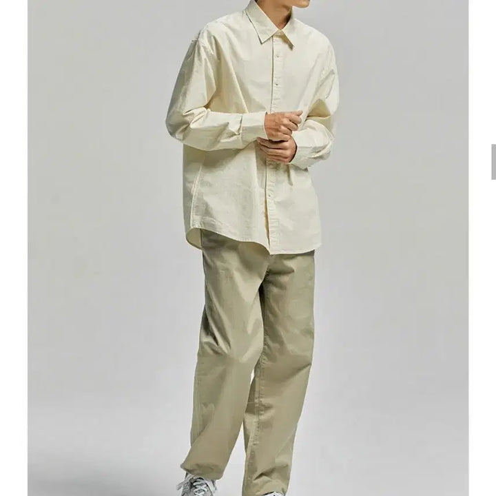 [BUNJANG] UNIONBLUE Laundry Paper Long Sleeve Shirt Lemon M / 유니온블루 런드리 페이퍼 긴팔셔츠 레몬 (M)