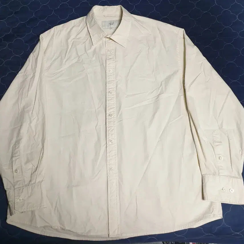 [BUNJANG] UNIONBLUE Laundry Paper Long Sleeve Shirt Lemon M / 유니온블루 런드리 페이퍼 긴팔셔츠 레몬 (M)
