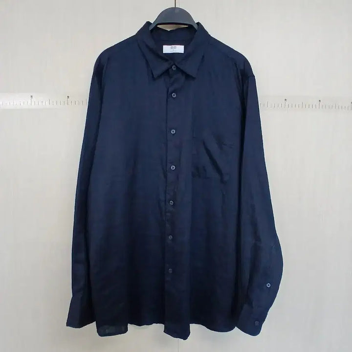 [BUNJANG] Uniqlo Navy Linen Shirt / 유니클로 네이비 린넨 셔츠 남방