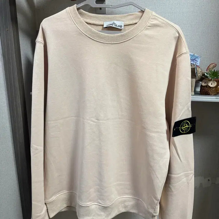 [BUNJANG] Stone Island Sweatshirt Beige / 스톤아일랜드 맨투맨 베이지