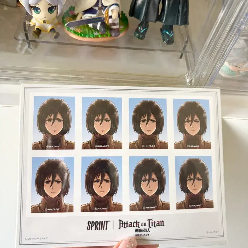 [BUNJANG] Attack on Titan Mikasa Identification Photo (Sealed) / GS25 진격의 거인 스프린트 미카사 증명사진(미개봉)