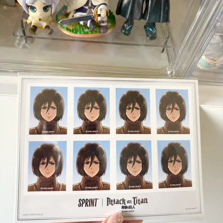 [BUNJANG] Attack on Titan Mikasa Identification Photo (Sealed) / GS25 진격의 거인 스프린트 미카사 증명사진(미개봉)