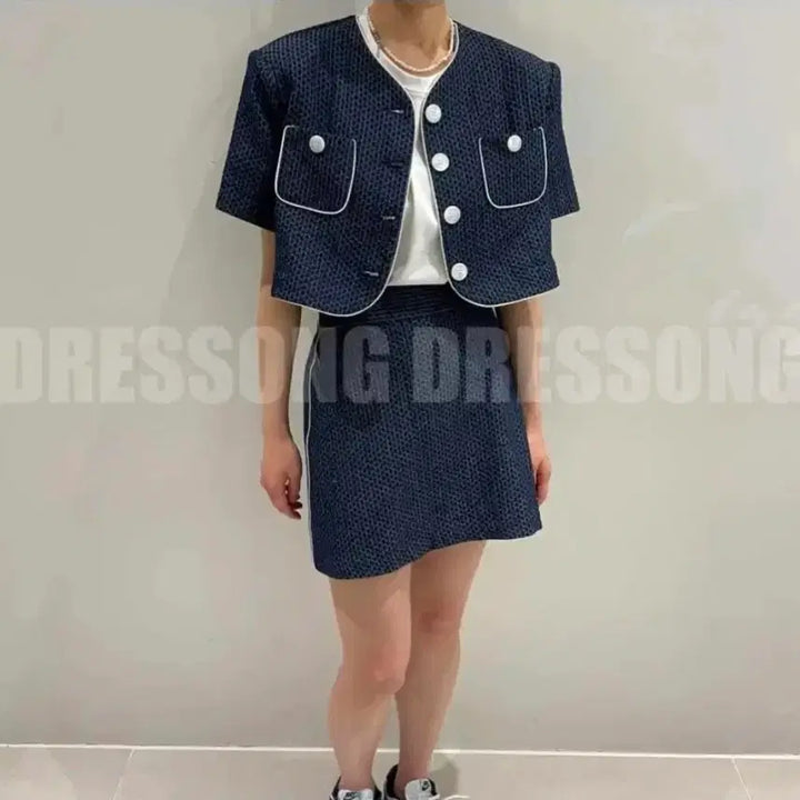 [BUNJANG] Summer Tweed Set-up Suit / 여름트위드 셋업