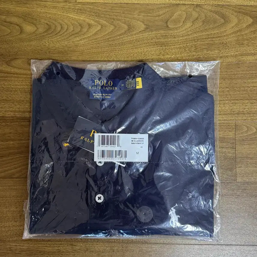 [BUNJANG] Polo Ralph Lauren Custom Slim Fit Stretch Mesh Polo Shirt / 폴로 커스텀슬림핏 스트레치 메시 폴로 셔츠 리파인드 네이비 M