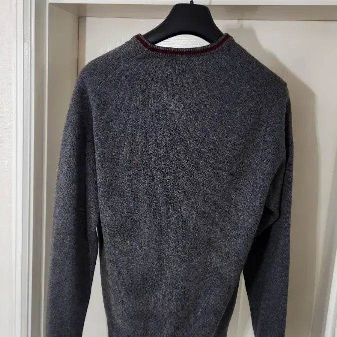 [BUNJANG] Dunhill Grey V-Neck Cashmere Sweater - Size L / 던힐 구찌 그레이 브이넥 캐시미어 L사이즈
