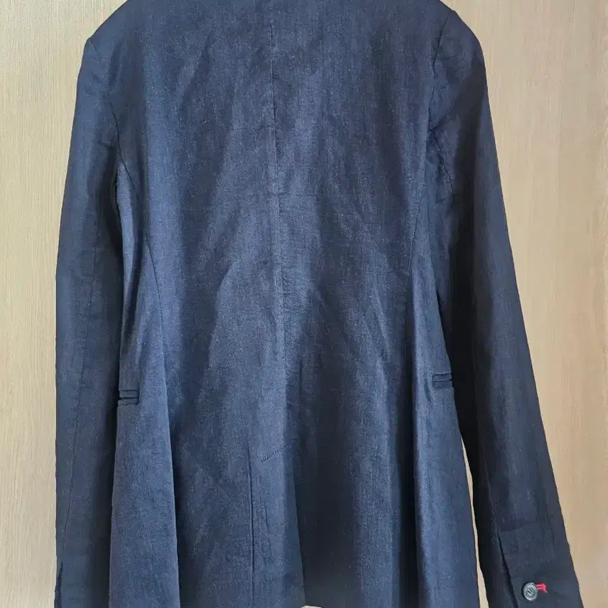 [BUNJANG] Tommy Hilfiger Navy Linen Blend Blazer / 타미힐피거 네이비 린넨블레이저