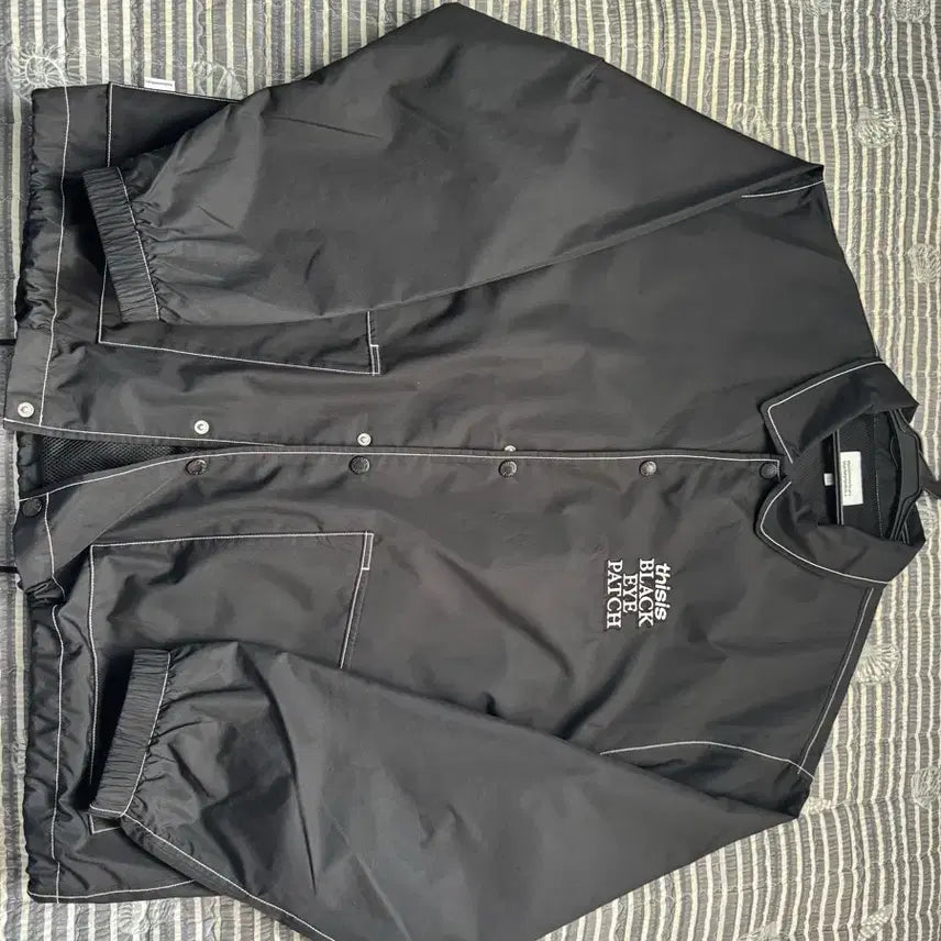 [BUNJANG] Dine That x Blackeyepatch Collaboration Coach Jacket Black / 디네댓x 블랙아이패치 콜라보 Coach Jacket Black
