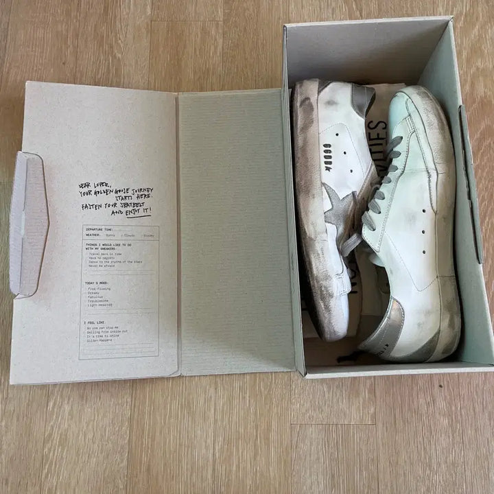 [BUNJANG] Golden Goose Superstar Sneakers White Silver Tab / 골든구스 슈퍼스타 화이트 실버탭 스니커즈 41