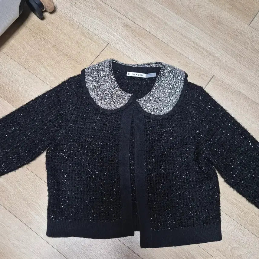 [BUNJANG] Alice + Olivia Sequin Cardigan / 앨리스올리비아 스팽글 가디건