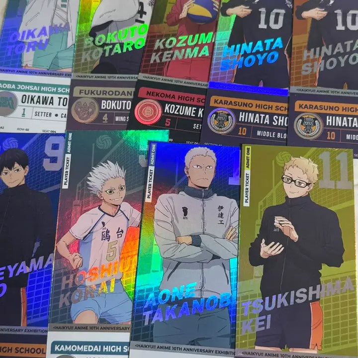 [BUNJANG] Haikyuu!! 10th Anniversary Lucky Draw Ticket Bundle Set / 하이큐 10주년 럭드 + 티켓 9장 일괄