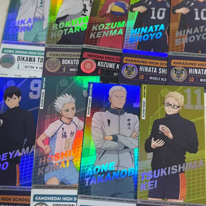 [BUNJANG] Haikyuu!! 10th Anniversary Lucky Draw Ticket Bundle Set / 하이큐 10주년 럭드 + 티켓 9장 일괄