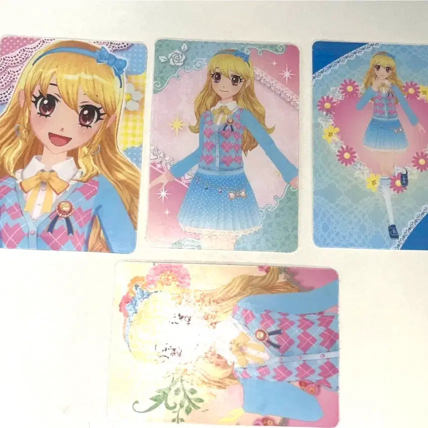 [BUNJANG] Aikatsu! Rima Azuki Argyle Card Set / 아이엠스타 라임 블루 아가일 카드 세트 아이카츠