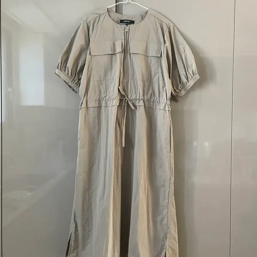 [BUNJANG] Paprika Linen Blend Pocket Long Dress / 파프리카 바스락재질 포켓 원피스 55-66 새상품급