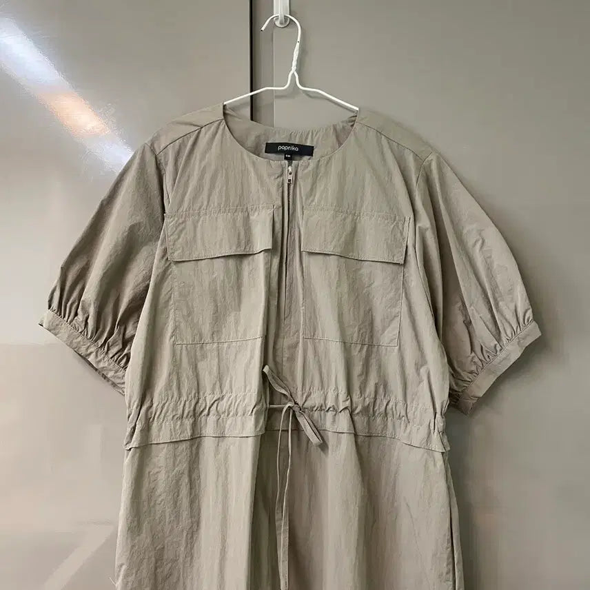[BUNJANG] Paprika Linen Blend Pocket Long Dress / 파프리카 바스락재질 포켓 원피스 55-66 새상품급