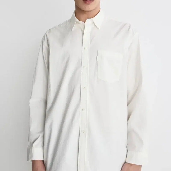 [BUNJANG] Pottery High-Density Cotton Comfort Shirt White Size 2 / 포터리 고밀도 코튼 컴포트 셔츠 화이트 2