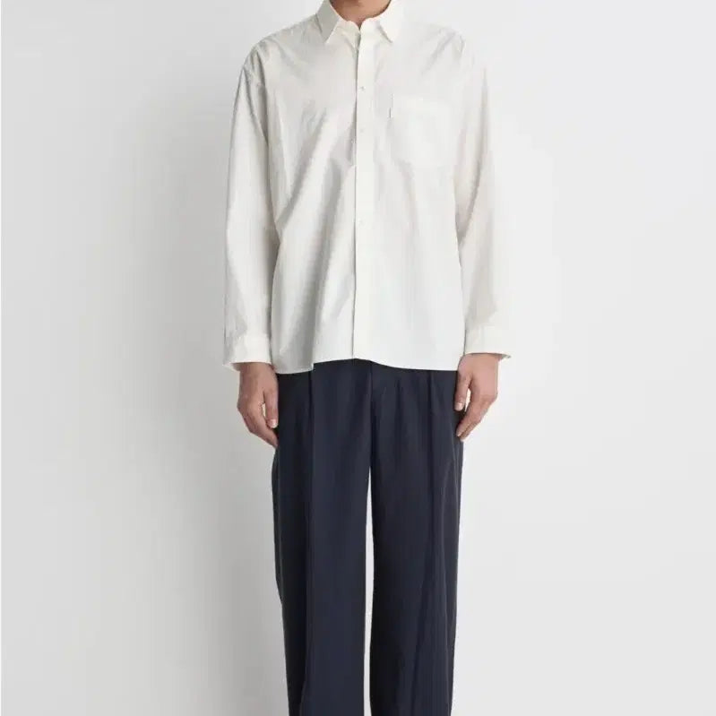 [BUNJANG] Pottery High-Density Cotton Comfort Shirt White Size 2 / 포터리 고밀도 코튼 컴포트 셔츠 화이트 2