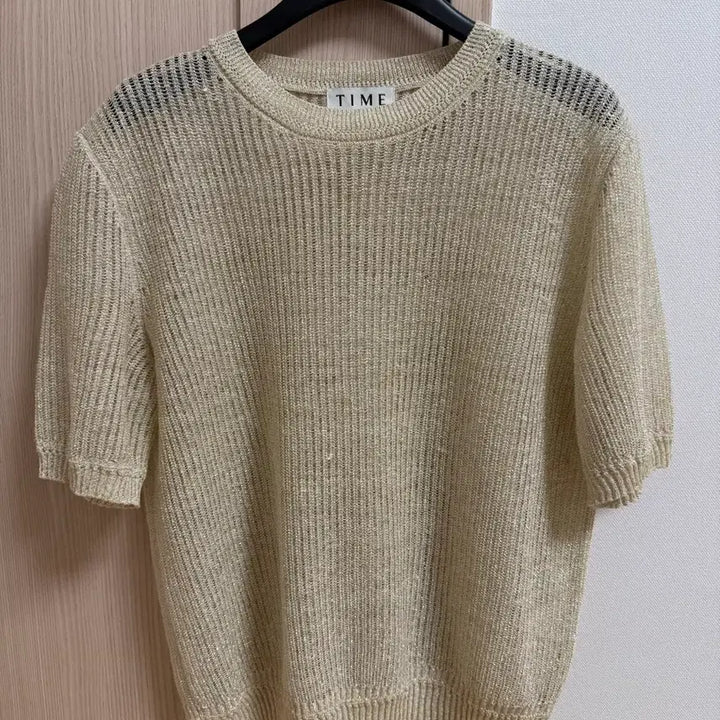 [BUNJANG] TIME Linen Blend Glitter Knit Oatmeal / 타임 린넨 블렌드 글리터 니트 오트밀