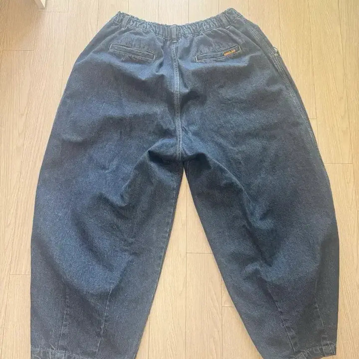 [BUNJANG] Angler Balloon Denim Pants Dark Blue Size 2 / 앵글런 벌룬 데님팬츠 다크블루 2사이즈