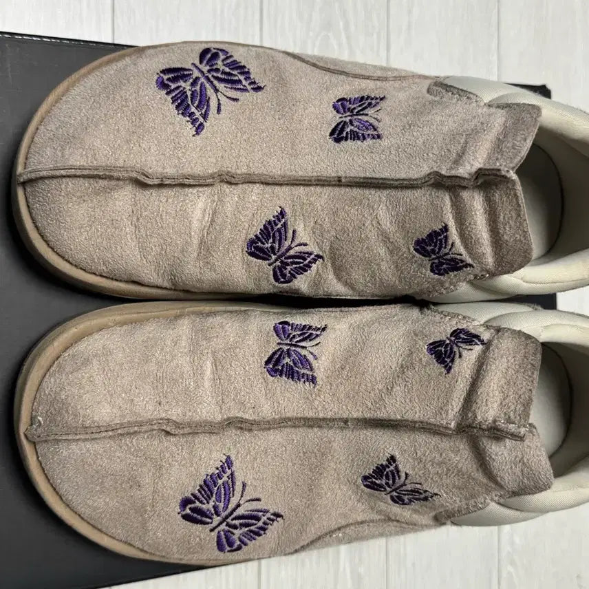 [BUNJANG] Reebok x Needles Beatnik Moc Modern Beige Extreme Purple (260) / [260] 리복 x 니들스 비트닉 목 모던 베이지 익스트림 퍼플