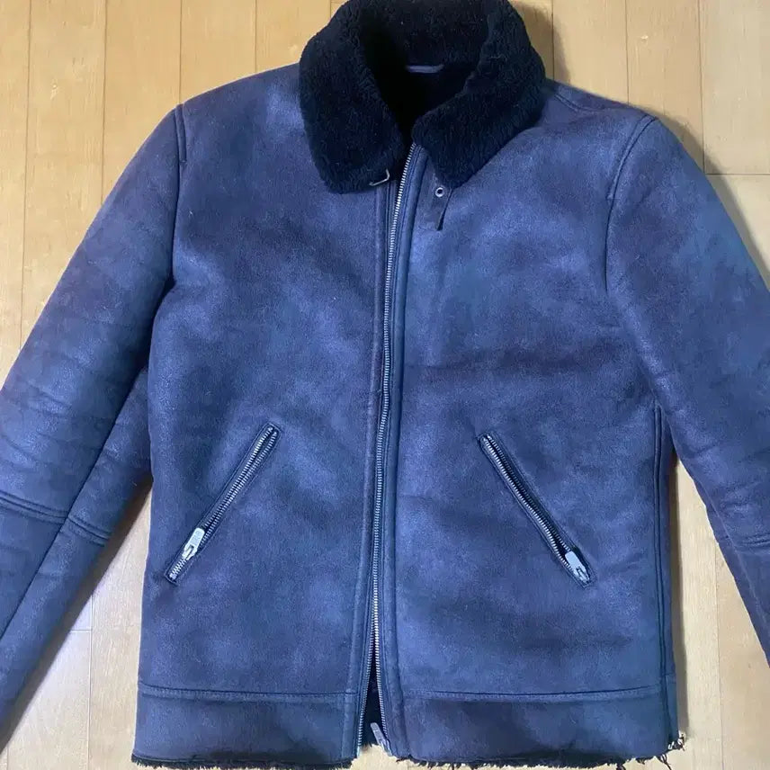 [BUNJANG] Zara Faux Fur Lined Leather Jacket / 자라 무스탕 자켓 100