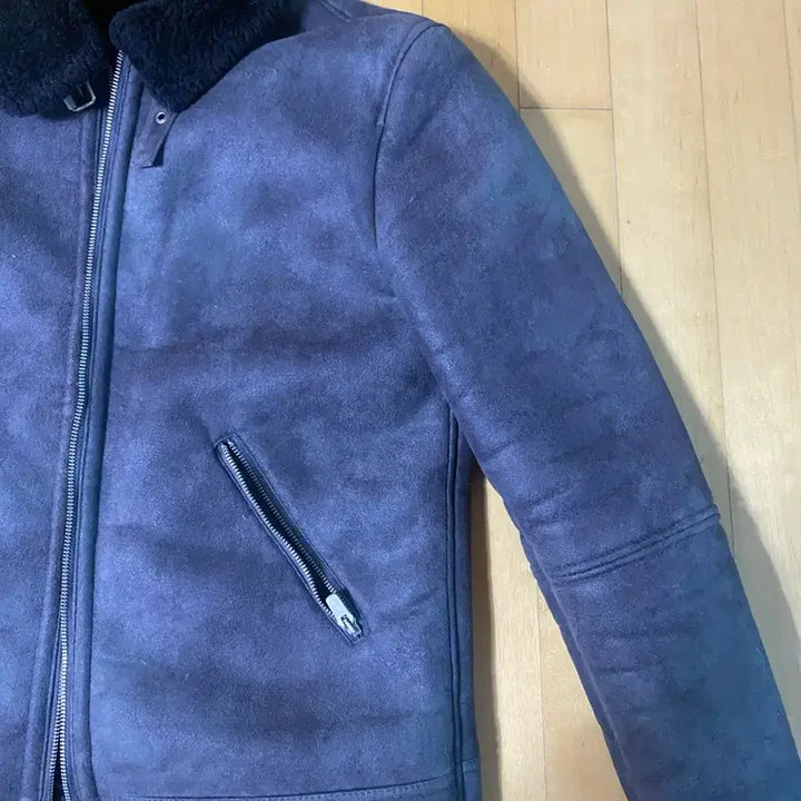 [BUNJANG] Zara Faux Fur Lined Leather Jacket / 자라 무스탕 자켓 100