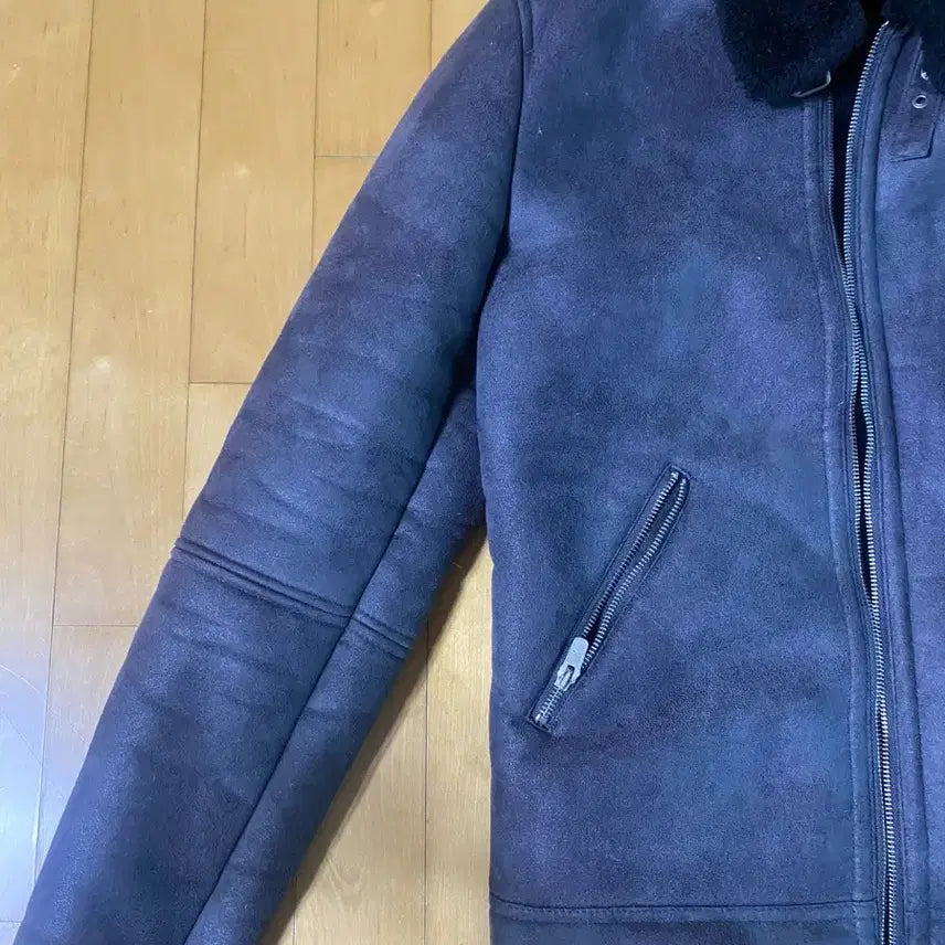 [BUNJANG] Zara Faux Fur Lined Leather Jacket / 자라 무스탕 자켓 100