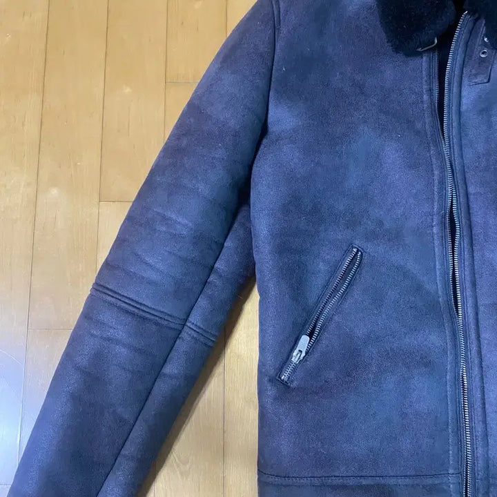[BUNJANG] Zara Faux Fur Lined Leather Jacket / 자라 무스탕 자켓 100